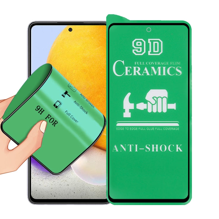 For Samsung Galaxy A72 5G / 4G 9D Full Screen Full Glue Ceramic Film - Galaxy Tempered Glass by buy2fix | Online Shopping UK | buy2fix