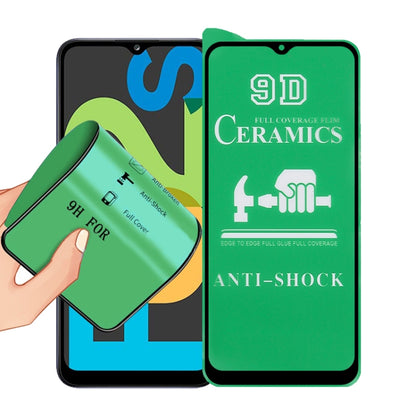 For Samsung Galaxy F02s 9D Full Screen Full Glue Ceramic Film - Galaxy Tempered Glass by buy2fix | Online Shopping UK | buy2fix