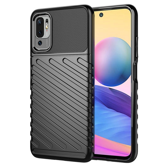 For Xiaomi Redmi Note 10 5G Thunderbolt Shockproof TPU Protective Soft Case(Black) - Xiaomi Cases by buy2fix | Online Shopping UK | buy2fix