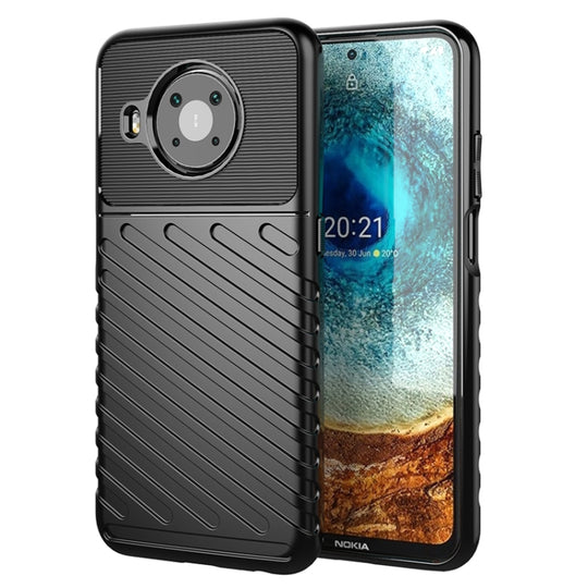 For Nokia X20 Thunderbolt Shockproof TPU Protective Soft Case(Black)