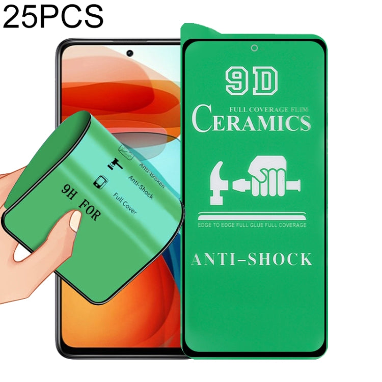 For Xiaomi Redmi Note 10 Pro 25 PCS 9D Full Screen Full Glue Ceramic Film -  by buy2fix | Online Shopping UK | buy2fix