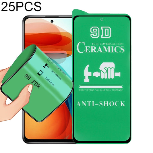For Xiaomi Redmi Note 10 Pro 25 PCS 9D Full Screen Full Glue Ceramic Film -  by buy2fix | Online Shopping UK | buy2fix