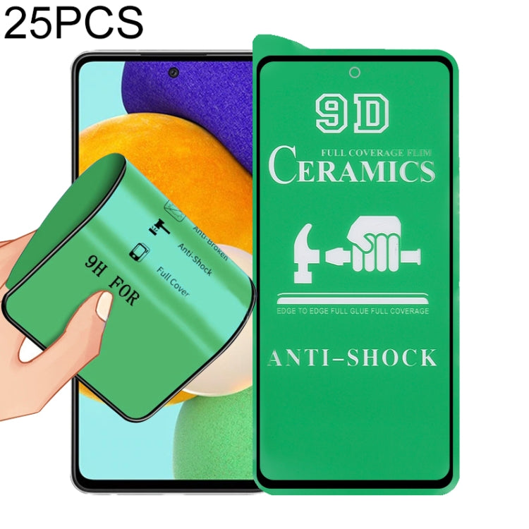 For Samsung Galaxy A52 5G / 4G / A51 5G / 4G 25pcs 9D Full Screen Full Glue Ceramic Film - Galaxy Tempered Glass by buy2fix | Online Shopping UK | buy2fix