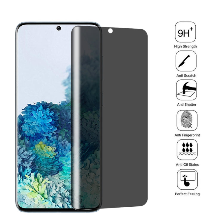 For Samsung Galaxy S20+ 0.3mm 9H Surface Hardness 3D Curved Surface Privacy Glass Film - Galaxy Tempered Glass by buy2fix | Online Shopping UK | buy2fix