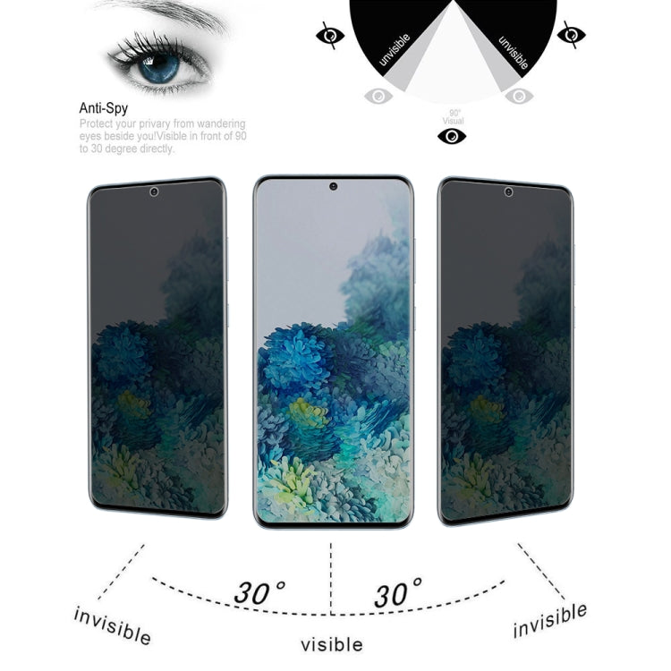 For Samsung Galaxy S20+ 0.3mm 9H Surface Hardness 3D Curved Surface Privacy Glass Film - Galaxy Tempered Glass by buy2fix | Online Shopping UK | buy2fix