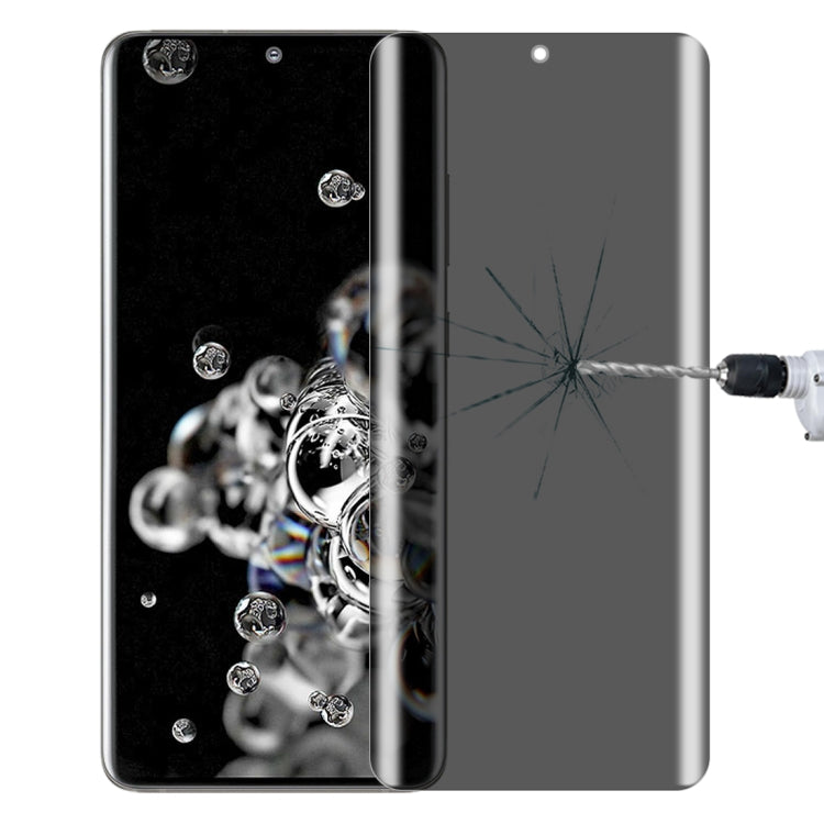 For Samsung Galaxy S20 Ultra 0.3mm 9H Surface Hardness 3D Curved Surface Privacy Glass Film by buy2fix