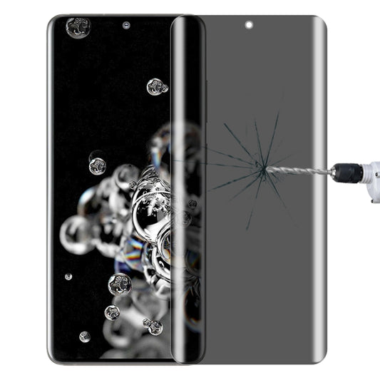 For Samsung Galaxy S20 Ultra 0.3mm 9H Surface Hardness 3D Curved Surface Privacy Glass Film by buy2fix