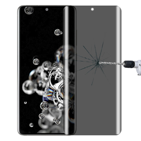 For Samsung Galaxy S20 Ultra 0.3mm 9H Surface Hardness 3D Curved Surface Privacy Glass Film