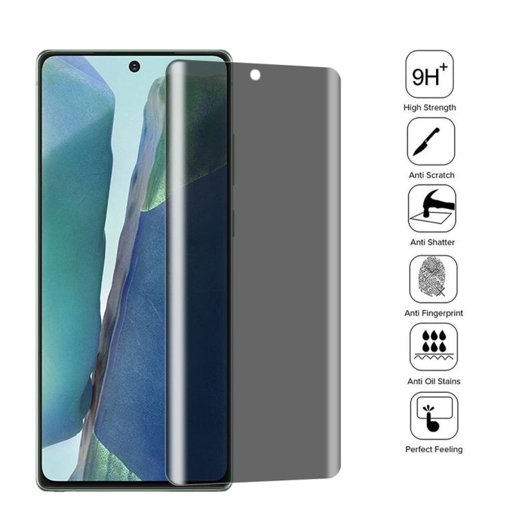 For Samsung Galaxy Note20 0.3mm 9H Surface Hardness 3D Curved Surface Privacy Glass Film by buy2fix