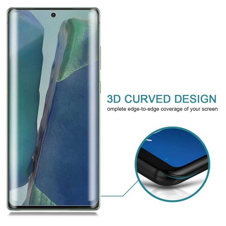 For Samsung Galaxy Note20 0.3mm 9H Surface Hardness 3D Curved Surface Privacy Glass Film by buy2fix