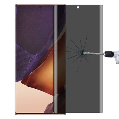 For Samsung Galaxy Note20 Ultra 0.3mm 9H Surface Hardness 3D Curved Surface Privacy Glass Film - Galaxy Tempered Glass by buy2fix | Online Shopping UK | buy2fix