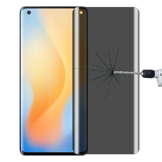 For vivo X50 Pro 0.3mm 9H Surface Hardness 3D Curved Surface Privacy Glass Film - Others by buy2fix | Online Shopping UK | buy2fix