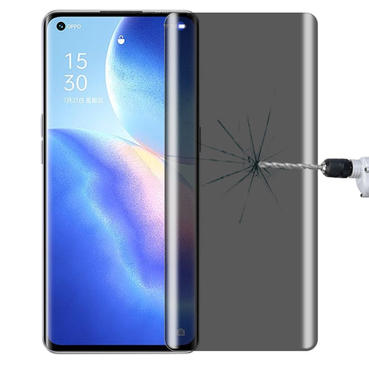 For OPPO Reno5 Pro 5G 0.3mm 9H Surface Hardness 3D Curved Surface Privacy Glass Film - OPPO Tempered Glass by buy2fix | Online Shopping UK | buy2fix