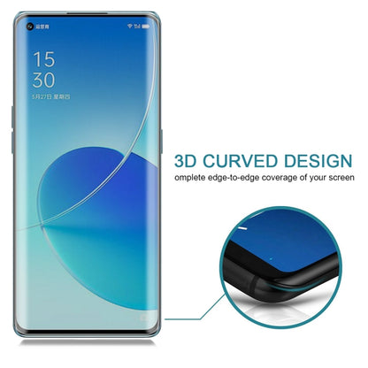 For OPPO Reno6 Pro 5G 0.3mm 9H Surface Hardness 3D Curved Surface Privacy Glass Film - OPPO Tempered Glass by buy2fix | Online Shopping UK | buy2fix
