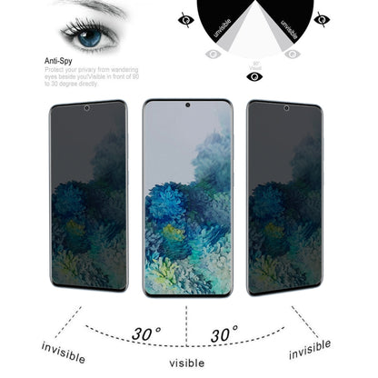 For Samsung Galaxy S20+ 25 PCS 0.3mm 9H Surface Hardness 3D Curved Surface Privacy Glass Film - Galaxy Tempered Glass by buy2fix | Online Shopping UK | buy2fix