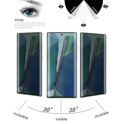 For Samsung Galaxy Note20 25 PCS 0.3mm 9H Surface Hardness 3D Curved Surface Privacy Glass Film by buy2fix