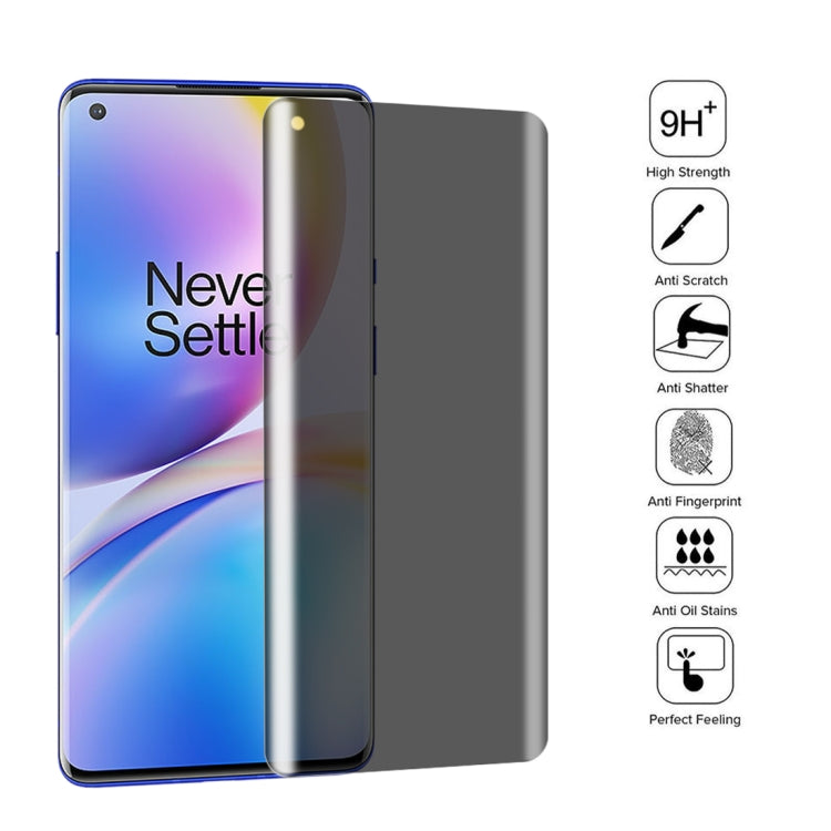 For OnePlus 8 Pro 25 PCS 0.3mm 9H Surface Hardness 3D Curved Surface Privacy Glass Film - OnePlus Tempered Glass by buy2fix | Online Shopping UK | buy2fix