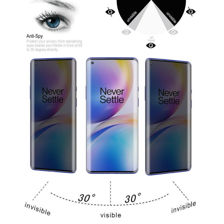 For OnePlus 8 Pro 25 PCS 0.3mm 9H Surface Hardness 3D Curved Surface Privacy Glass Film - OnePlus Tempered Glass by buy2fix | Online Shopping UK | buy2fix