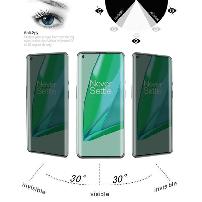 For OnePlus 9 Pro 25 PCS 0.3mm 9H Surface Hardness 3D Curved Surface Privacy Glass Film - OnePlus Tempered Glass by buy2fix | Online Shopping UK | buy2fix