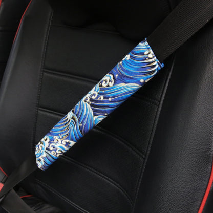 Car Seat Belt Protective Cover(Sea Wave Blue) by buy2fix