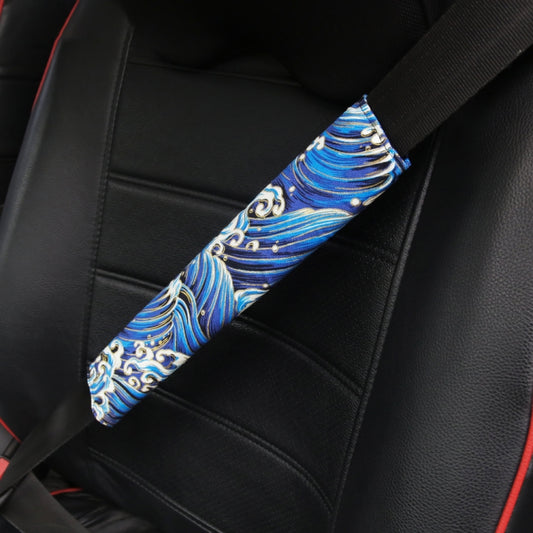 Car Seat Belt Protective Cover(Sea Wave Blue) by buy2fix