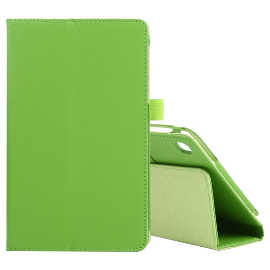 For Samsung Galaxy Tab A7 Lite T220 / T225 Litchi Texture Solid Color Horizontal Flip Leather Case with Holder & Pen Slot(Green) - Tab A7 Lite T220 / T225 by buy2fix | Online Shopping UK | buy2fix