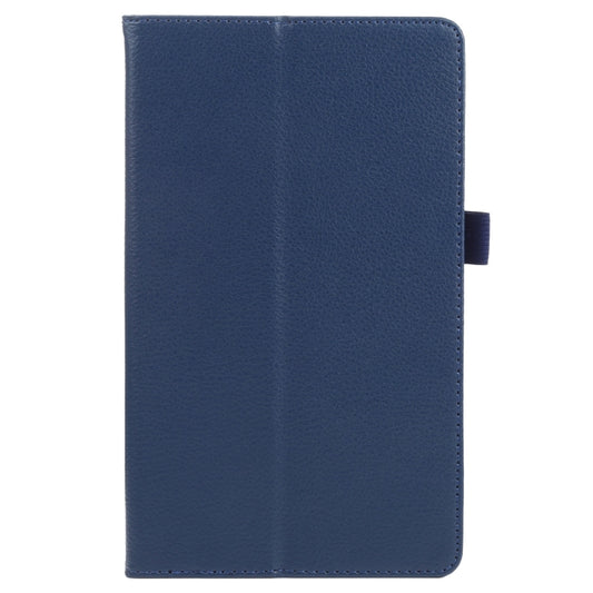 For Samsung Galaxy Tab A7 Lite T220 / T225 Litchi Texture Solid Color Horizontal Flip Leather Case with Holder & Pen Slot(Blue) - Tab A7 Lite T220 / T225 by buy2fix | Online Shopping UK | buy2fix