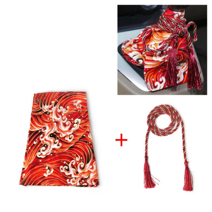 Car Personality Gear Cover Automatic Manual Gear Lever Dustproof Cover(Sea Wave Red) by buy2fix