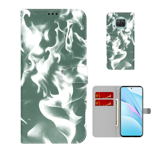 For  Xiaomi Mi 10T Lite 5G Cloud Fog Pattern Horizontal Flip Leather Case with Holder & Card Slot & Wallet(Dark Green) - Xiaomi Cases by buy2fix | Online Shopping UK | buy2fix