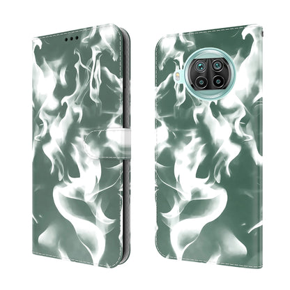 For  Xiaomi Mi 10T Lite 5G Cloud Fog Pattern Horizontal Flip Leather Case with Holder & Card Slot & Wallet(Dark Green) - Xiaomi Cases by buy2fix | Online Shopping UK | buy2fix