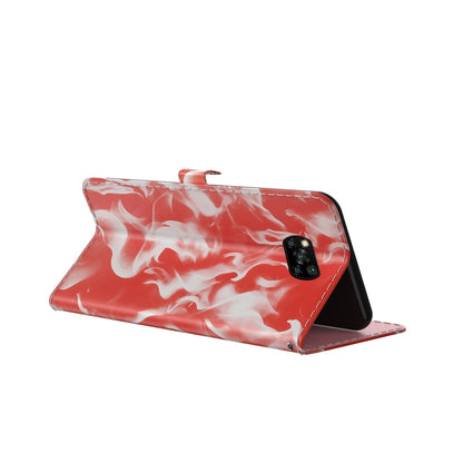 For Xiaomi Poco X3 NFC Cloud Fog Pattern Horizontal Flip Leather Case with Holder & Card Slot & Wallet(Red) - Xiaomi Cases by buy2fix | Online Shopping UK | buy2fix