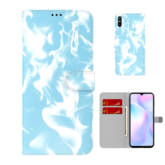For Xiaomi Redmi 9A Cloud Fog Pattern Horizontal Flip Leather Case with Holder & Card Slot & Wallet(Sky Blue) - Xiaomi Cases by buy2fix | Online Shopping UK | buy2fix