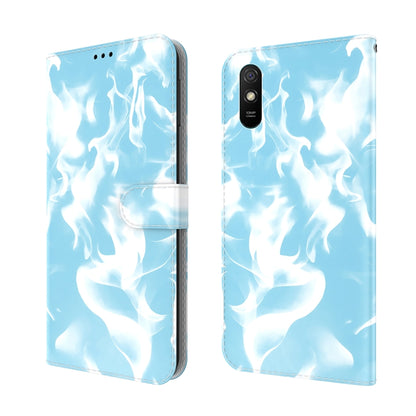 For Xiaomi Redmi 9A Cloud Fog Pattern Horizontal Flip Leather Case with Holder & Card Slot & Wallet(Sky Blue) - Xiaomi Cases by buy2fix | Online Shopping UK | buy2fix