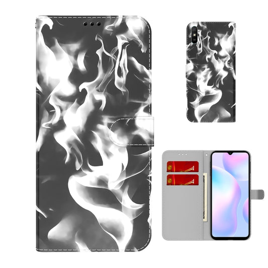 For Xiaomi Redmi 9A Cloud Fog Pattern Horizontal Flip Leather Case with Holder & Card Slot & Wallet(Black) - Xiaomi Cases by buy2fix | Online Shopping UK | buy2fix
