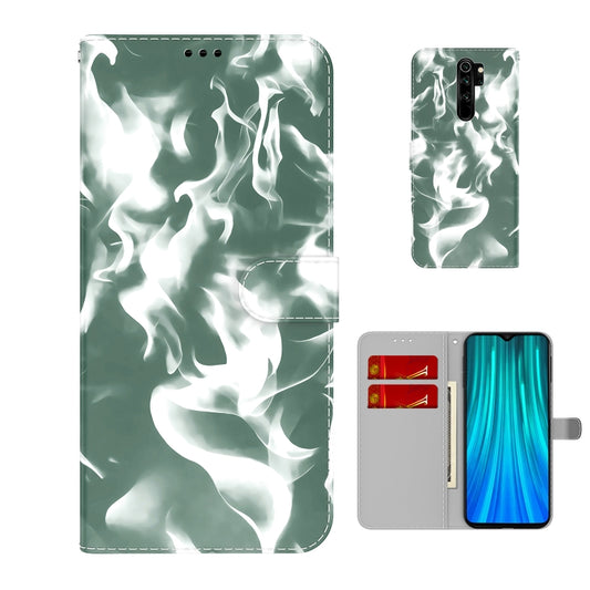 For Xiaomi Redmi Note 8 Pro Cloud Fog Pattern Horizontal Flip Leather Case with Holder & Card Slot & Wallet(Dark Green) - Xiaomi Cases by buy2fix | Online Shopping UK | buy2fix