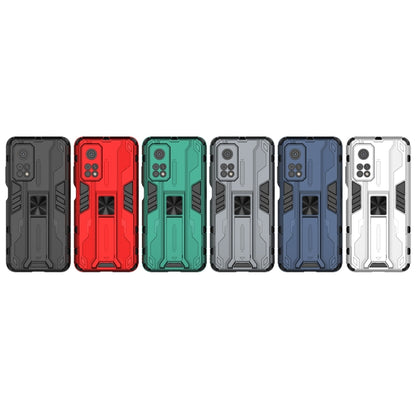 For Xiaomi Mi 10T 5G Supersonic PC + TPU Shock-proof Protective Case with Holder(Red) - Xiaomi Cases by buy2fix | Online Shopping UK | buy2fix
