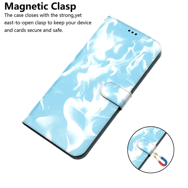 For Samsung Galaxy A51 4G Cloud Fog Pattern Horizontal Flip Leather Case with Holder & Card Slot & Wallet(Sky Blue) by buy2fix