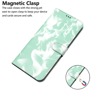For Samsung Galaxy A52 5G / 4G Cloud Fog Pattern Horizontal Flip Leather Case with Holder & Card Slot & Wallet(Mint Green) by buy2fix