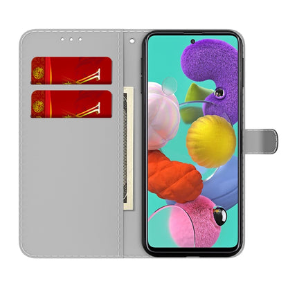 For Samsung Galaxy A71 4G Cloud Fog Pattern Horizontal Flip Leather Case with Holder & Card Slot & Wallet(Purple) by buy2fix