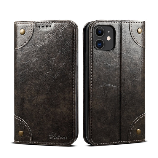 For iPhone 11 Baroque Simple Horizontal Flip Leather Case, with Holder & Card Slots & Wallet(Black) - iPhone 11 Cases by buy2fix | Online Shopping UK | buy2fix