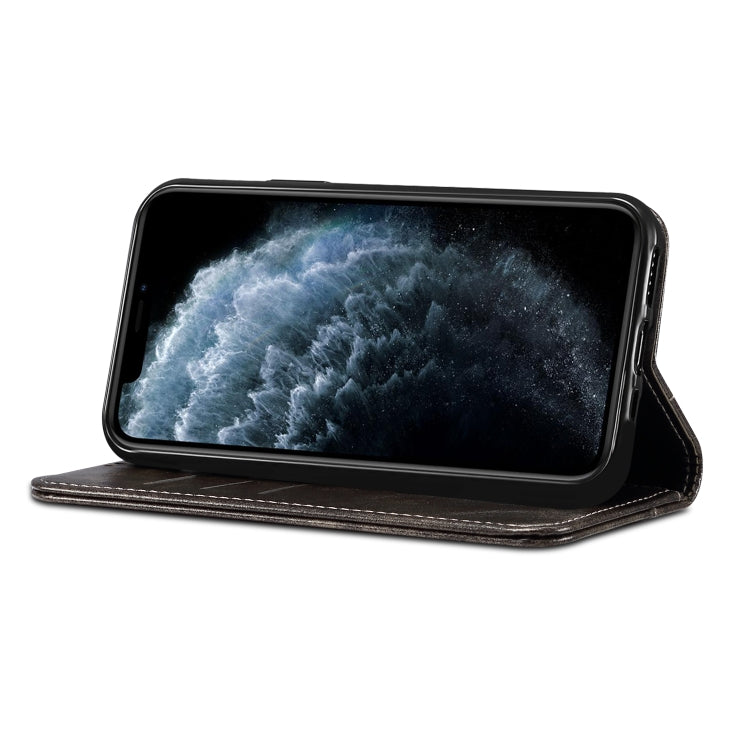 For iPhone 11 Baroque Simple Horizontal Flip Leather Case, with Holder & Card Slots & Wallet(Black) - iPhone 11 Cases by buy2fix | Online Shopping UK | buy2fix