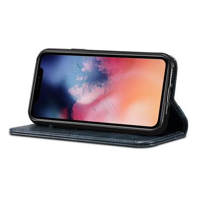 For iPhone 11 Pro Baroque Simple Horizontal Flip Leather Case, with Holder & Card Slots & Wallet(Blue) - iPhone 11 Pro Cases by buy2fix | Online Shopping UK | buy2fix