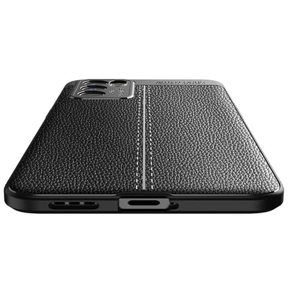 For OPPO Reno6 5G Litchi Texture TPU Shockproof Case(Black) by buy2fix