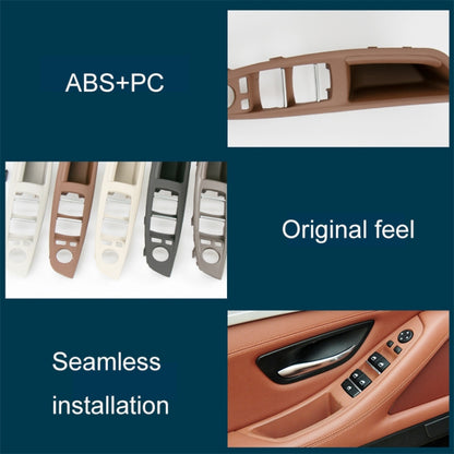 Car Left Front Inner Door Armrest for BMW  5 Series F10 / F18, Left Driving(Mocha) - Door Handles by buy2fix | Online Shopping UK | buy2fix