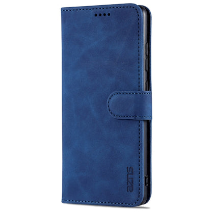 For Samsung Galaxy S20 FE / S20 Lite / S20 Fan Edition / S20 FE 5G / S20 FE 2022 AZNS Skin Feel Calf Texture Horizontal Flip Leather Case with Card Slots & Holder & Wallet(Blue) - Galaxy S20 FE Cases by AZNS | Online Shopping UK | buy2fix