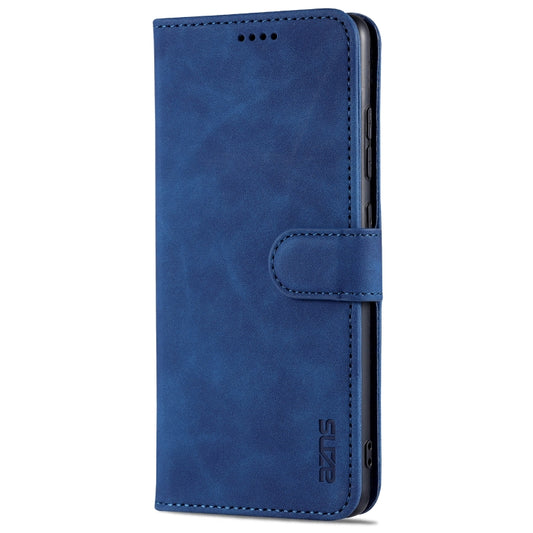For Samsung Galaxy S20 FE / S20 Lite / S20 Fan Edition / S20 FE 5G / S20 FE 2022 AZNS Skin Feel Calf Texture Horizontal Flip Leather Case with Card Slots & Holder & Wallet(Blue) - Galaxy S20 FE Cases by AZNS | Online Shopping UK | buy2fix