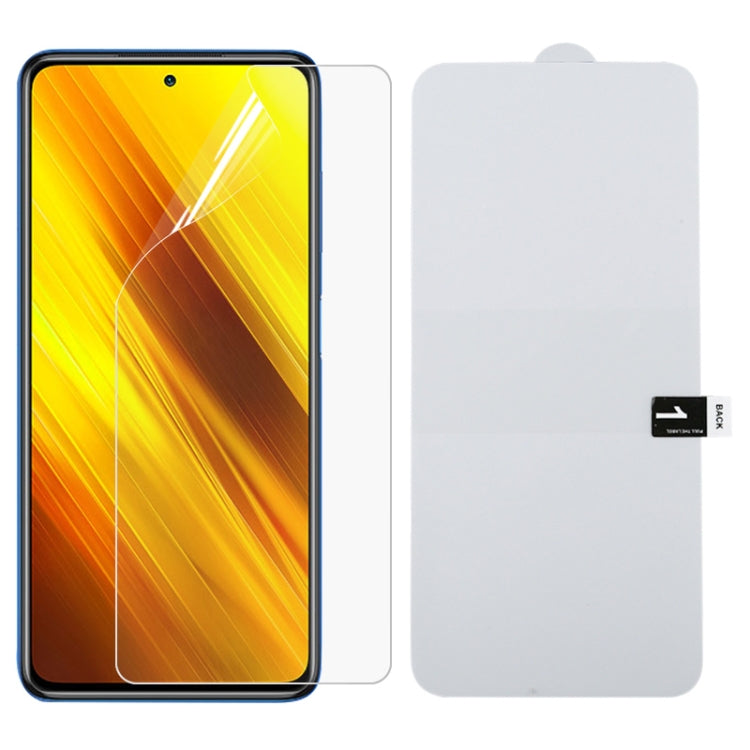 For Xiaomi Poco X3 Full Screen Protector Explosion-proof Hydrogel Film - For Xiaomi by buy2fix | Online Shopping UK | buy2fix