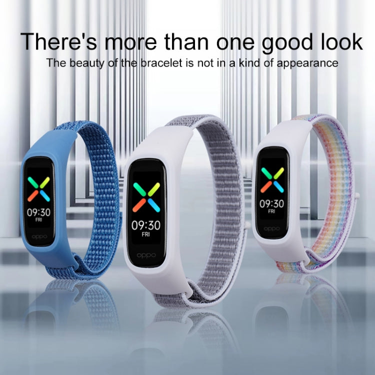 For OPPO Watch Nylon Watch Band(Dark Blue) -  by buy2fix | Online Shopping UK | buy2fix