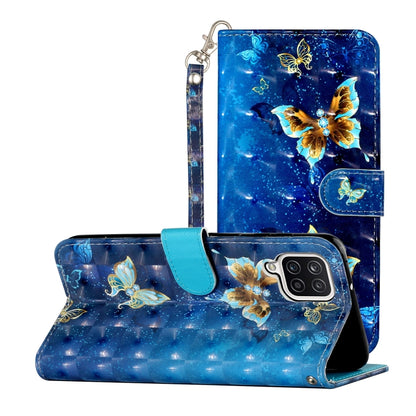 For Samsung Galaxy A22 4G 3D Pattern Horizontal Flip PU Leather Case with Holder & Card Slots & Wallet(Rankine Butterfly) by buy2fix