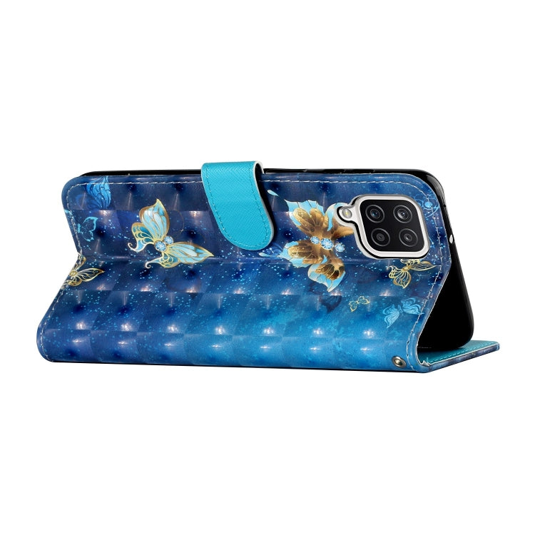 For Samsung Galaxy A22 4G 3D Pattern Horizontal Flip PU Leather Case with Holder & Card Slots & Wallet(Rankine Butterfly) by buy2fix